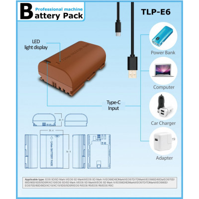 Аккумулятор DIGITAL TLP-E6