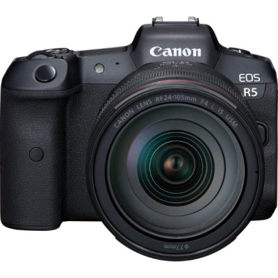 Фотоаппарат Canon EOS R5 Kit RF 24-105mm F4L IS USM, черный