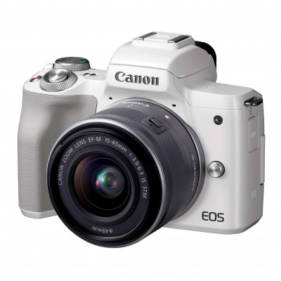 Фотоаппарат Canon M50 Mark II Kit EF-M 15-45mm F/3.5-6.3 IS STM, белый