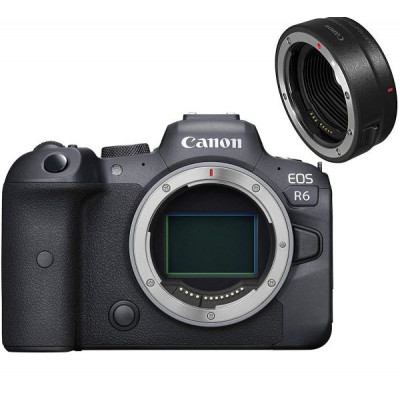Фотоаппарат Canon EOS R6 Body + Mount Adapter EF-EOS R , черный