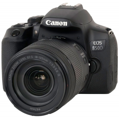 Фотоаппарат Canon EOS 850D Kit EF-S 18-135mm f/3.5-5.6 IS USM, черный