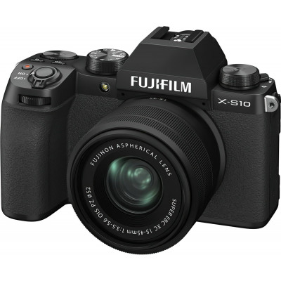 Фотоаппарат Fujifilm X-S10 Kit 15-45mm f/3.5-5.6 OIS PZ, черный
