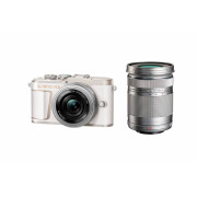 Беззеркальный фотоаппарат Olympus Pen E-PL10 Kit 14-42 EZ + 40-150 R, белый