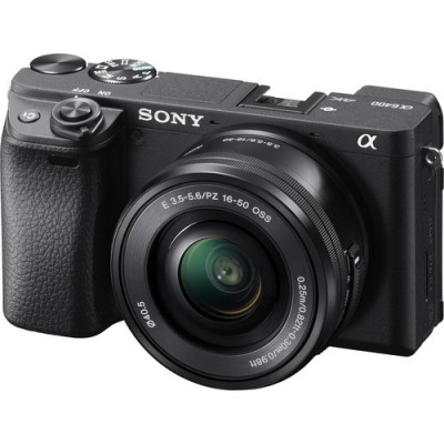 Фотоаппарат Sony Alpha ILCE-6400 Kit E PZ 16–50 мм F3.5–5.6 OSS (SELP1650), черный