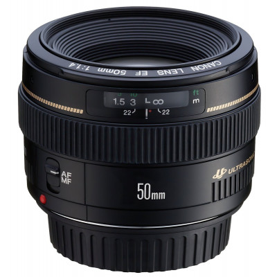 Объектив Canon EF 50mm f/1.4 USM, черный