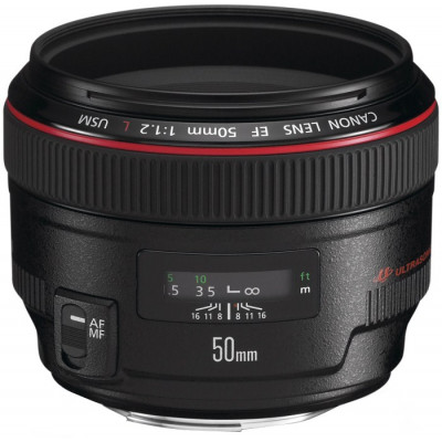 Объектив Canon EF 50mm f/1.2L USM, черный