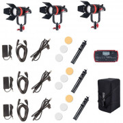 Набор LED прожекторов CAME-TV Q-55W Boltzen 55W Mark II Daylight High Output 3-Light Fresnel Kit