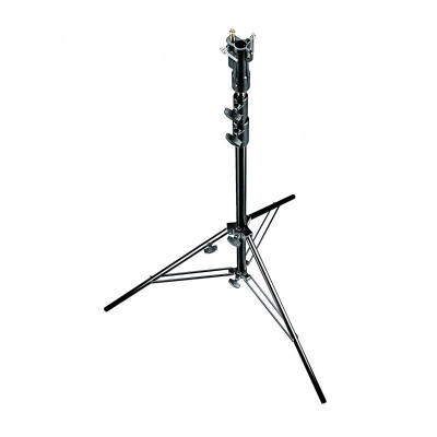 Manfrotto 070BU Стойка 2 секции / 147 см / 18 кг алюминиевая с регулируемой ногой черная