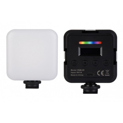 Накамерная подсветка Professional Mini Portable LED Light RGB-25 (2500K-8500K)